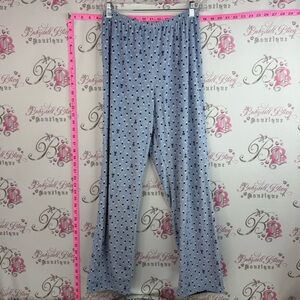 Tommy Hilfiger pants pj soft cozy dotted Light Blue Polka Dot Pajama Pants